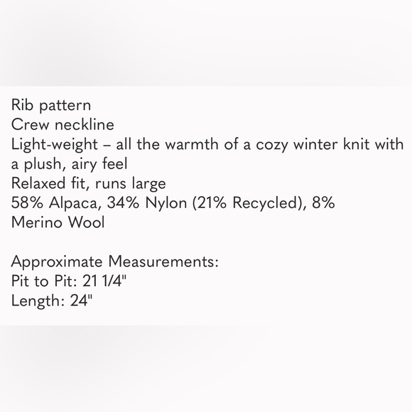 Everlane Pink Ribbed Women's Sweater - Picture 9 of 9